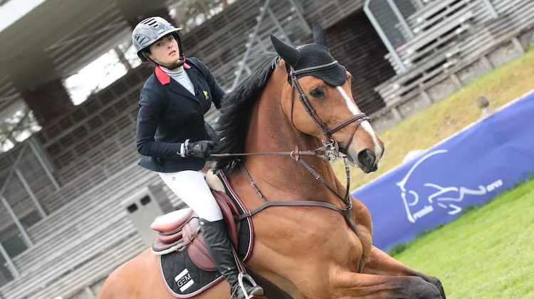 Déçue de sa prestation lors de la Coupe des nations, Valentine Delaveau s'est rattrapée cette après-midi, lors du Grand Prix U25