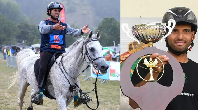 Le vainqueur du CEI 3* de Florac, Robert Diez Noguera sur Sunit du Colombier.