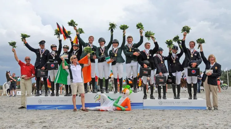 Le podium par équipes de l'an passé, à Vale Sabroso.