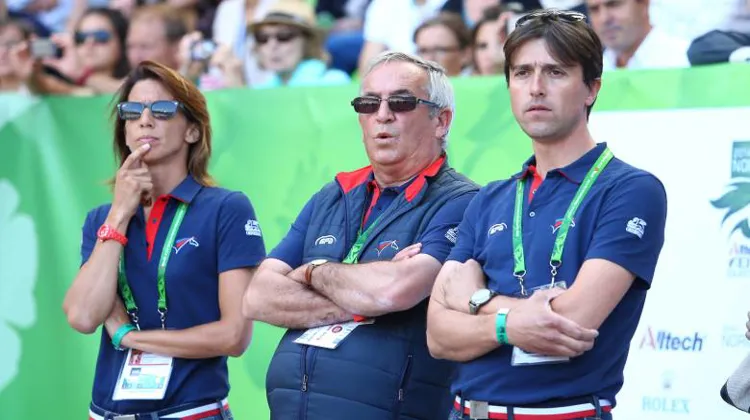Sophie Dubourg, Philippe Guerdat et Jérome Thévenot à Caen l'été dernier.