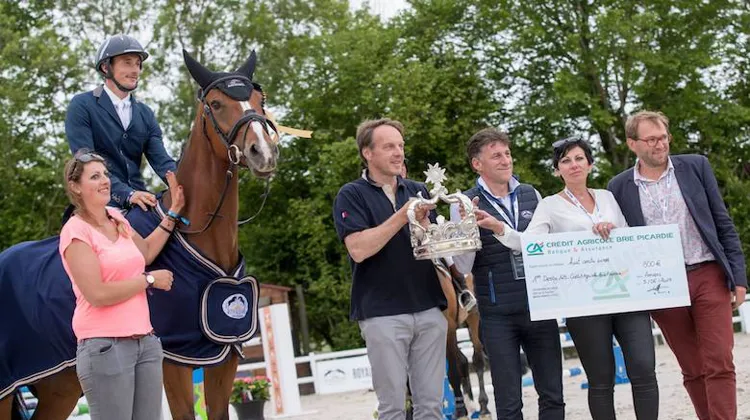 Maxime Debost, ici lors de sa victoire au Derby du Royal Jump de Bertichères