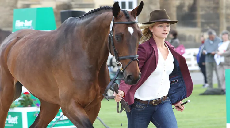Julia Krajewski marque d'une pierre blanche sa première fois à Bramham