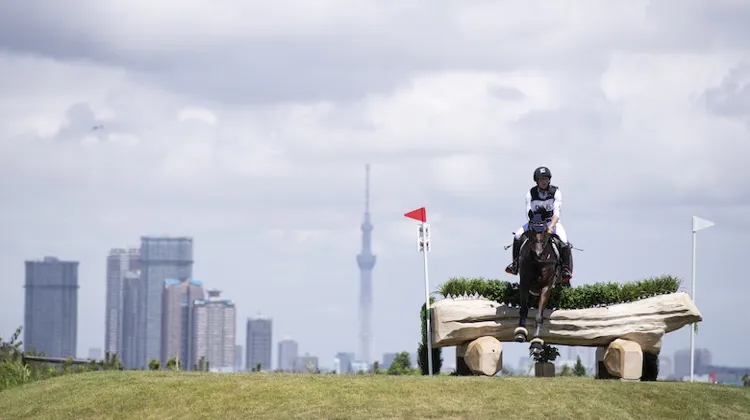 L’Allemand Michael Jung au concours test de Tokyo avec Fischer Wild Wave l’été dernier.