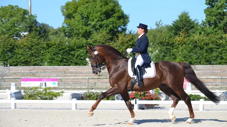 Claire Gosselin a signé une très belle performance hier en s'imposant dans la Reprise Libre en Musique du CDI 3* de Deauville.