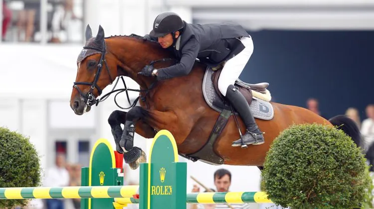 Steve Guerdat et Nino des Buissonnets il y a deux mois au CSI 5* de Knokke.
