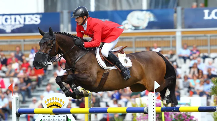 Holger Wulschner et Cavity sont des habitués du haut niveau, et ont notamment pris part au CSIO 5* de La Baule en 2013.