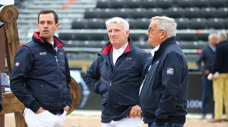 Mathieu Billot et Roger-Yves Bost avec Philippe Guerdat.