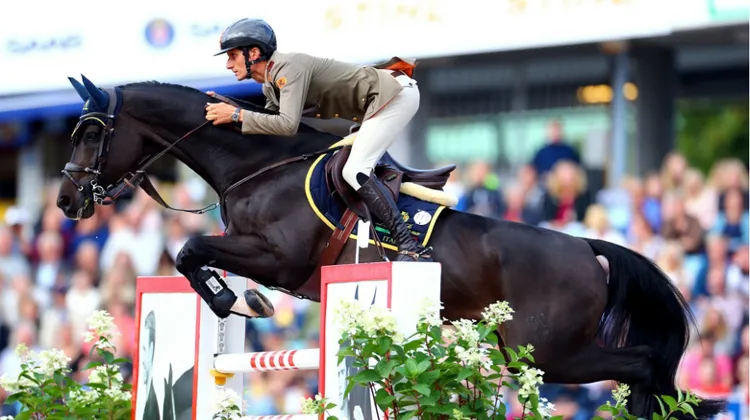 Cornetto K et Alberto Zorzi aux championnats d'Europe Longines de Göteborg.