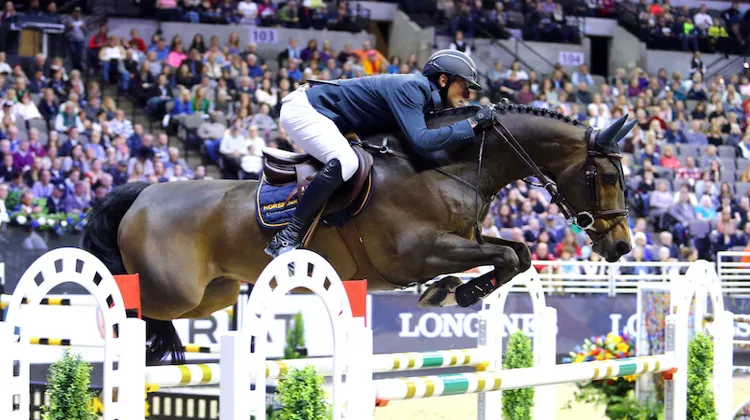 Forlap DC sous la selle de Grégory Wathelet à l'occasion de la finale de la Coupe du monde d'Omaha.