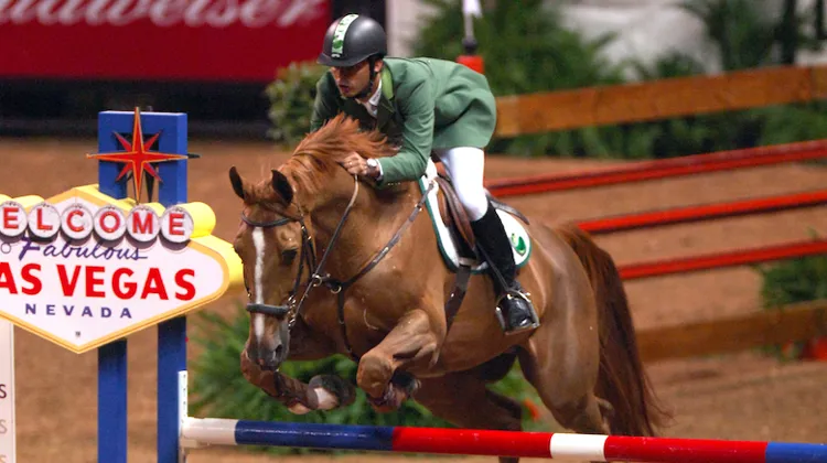 En 2005 à Las vegas, Rodrigo Pessoa et Baloubet du Rouet se sont adjugés la cinquième place.