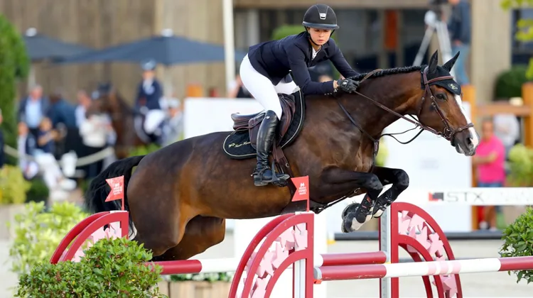 Anna-Julia Kontio et Ornellaia, ici au CSI 5* de Bruxelles en septembre, ont remporté leur premier Grand Prix de ce niveau.
