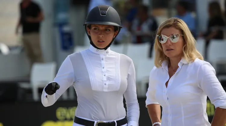 Anna Kellnerova et sa coach Jessica Kürten.