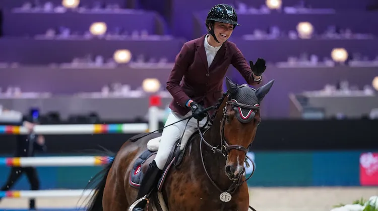Le grand sourire d'Inès Helias à l'issue de son barrage.