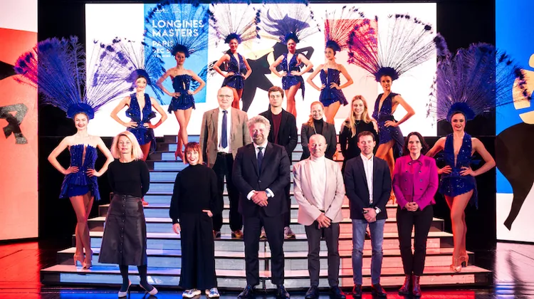 Christophe Ameeuw entouré des personnalités présentes à la conférence de presse, ce matin, au Lido.