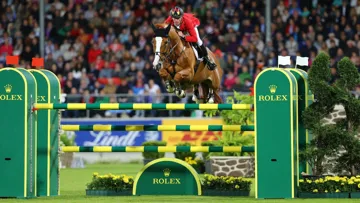 Marcus Ehning était Pret A Tout pour amener son équipe à la victoire.