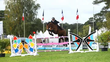 Gilbert Georr et Quito de Kerglen, majestueux dans la deuxième manche du championnat de France Pro élite