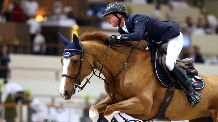 Après sa victoire l'an passé avec Tripple X, Ben Maher accroche un nouveau succès au Grand Prix de Londres avec Diva II. Photo Scoopdyga (archives)
