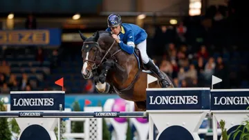 Christian Ahlmann et Taloubet Z, vainqueurs l'an passé du Grand Prix Coupe du monde de Stuttgart.