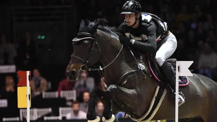 Maxime Livio et Boleybawn Prince, ici photographiés au cross indoor de Genève en 2018. 