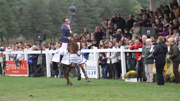 Après Ténarèze, Sirocco du Gers a donné une deuxième médaille d'or à Thomas Carlile, qui est entré dans l'histoire du Mondial du Lion. Photo Pauline Chevalier