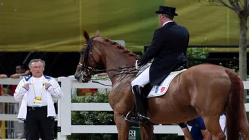 Alain Francqueville, sélectionneur national, aux JO de Pékin. (photo Scoopdyga)