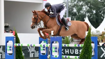 Bilal Zaryouh et Usual Suspect d’Auge, victorieux dans la première épreuve majeure du CSI 3* de Cabourg Classic.