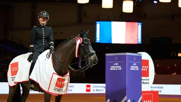 Pauline Basquin et son fidèle Sertorius de Rima ont fait retentir la Marseillaise au CDI-W de Madrid ce vendredi