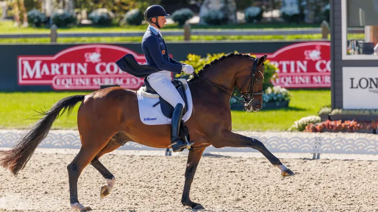 Patrik Kittel et Touchdown, aujourd’hui, lors du Grand Prix des championnats d’Europe. 