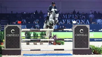 Piergiorgio Bucci et Pallieter van de N.Ranch se sont offert leur premier succès international aujourd'hui à Vérone.