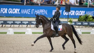 Pauline Basquin et Sertorius de Rima Z*IFCE, deuxièmes de l'épreuve aujourd'hui, ont battu leur record personnel. 