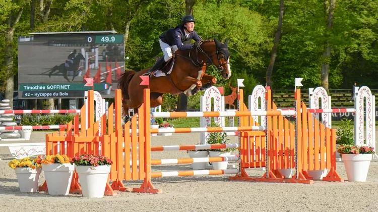 Timothée Goffinet a remporté le Grand Prix U25 en selle sur Hyzoppe du Bois.