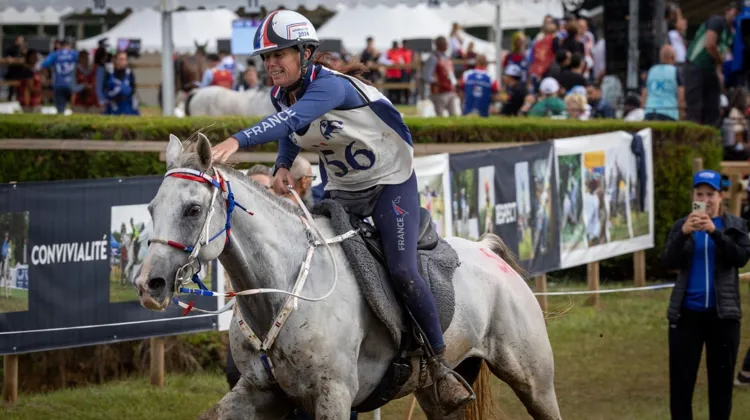 Melody Theolissat s'est s’imposée à domicile sur les 160km du CEI 3* de Monpazier, avec Yalla de Jalima.