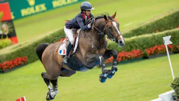 Mégane Moissonnier et Cordial lors du mythique CHIO d’Aix-la-Chapelle. 