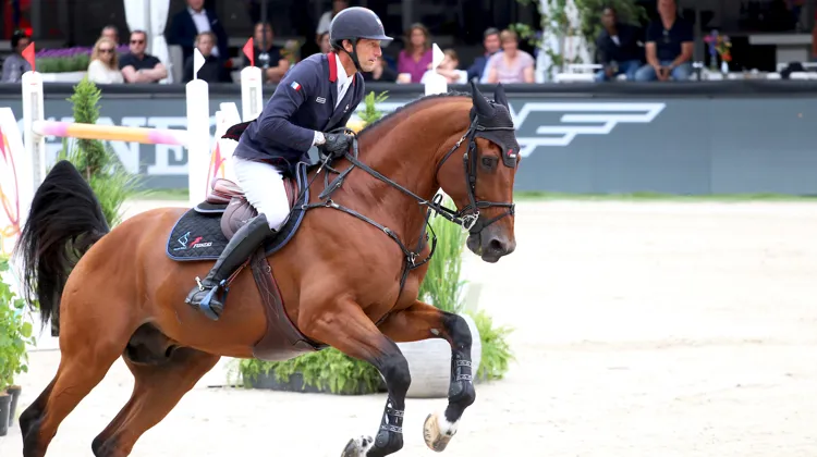 Bond James Bond de Hay, sixième du Grand Prix CSIO 5* de Rotterdam. 
