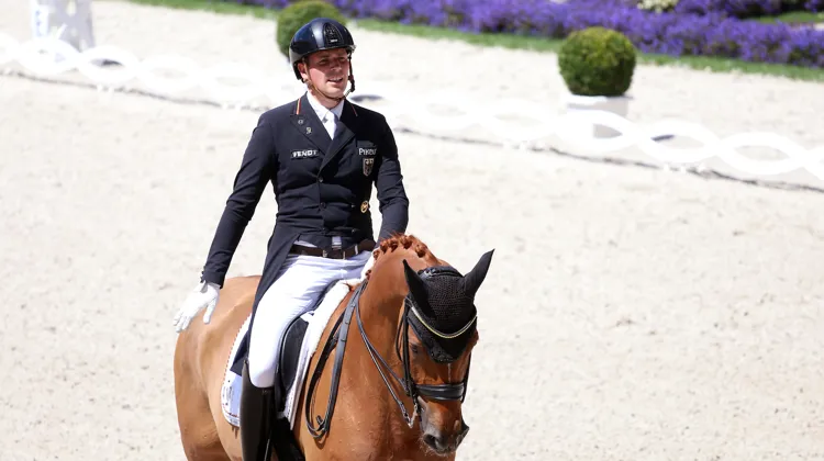 Frederic Wandres et Duke of Britain FRH lors du CDIO 5* d'Aix-la-Chapelle, où ils ont été le meilleur couple allemand.