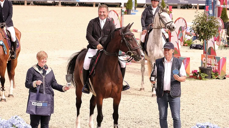Happy de Launay, vainqueur de la deuxième qualificative des entiers et hongres