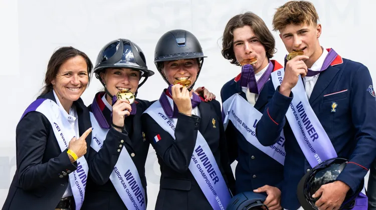 La France a rapporté quatre médailles des championnats d'Europe Jeunes de complet.
