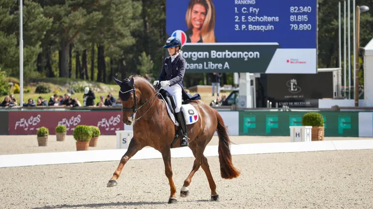 Morgan Barbançon-Mestre et Habana Libre A lors du CDI 5* de Fontainebleau le week-end passé. 