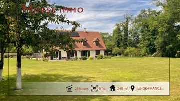 Propriété avec installations équestres à 10 minutes de Fontainebleau