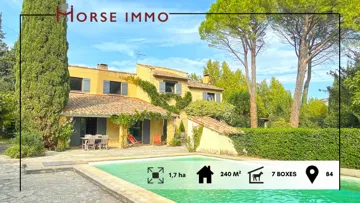 Belle demeure avec dépendances et installations équestres en Provence 
