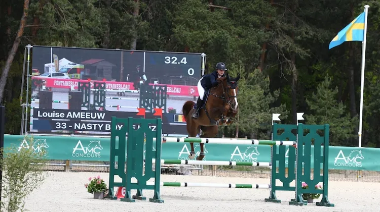 Louise Ameeuw s'est imposée aujourd'hui avec Nasty Boy de Muze, un hongre de neuf ans qui évolue sous sa selle seulement depuis le début d'année 2022. 