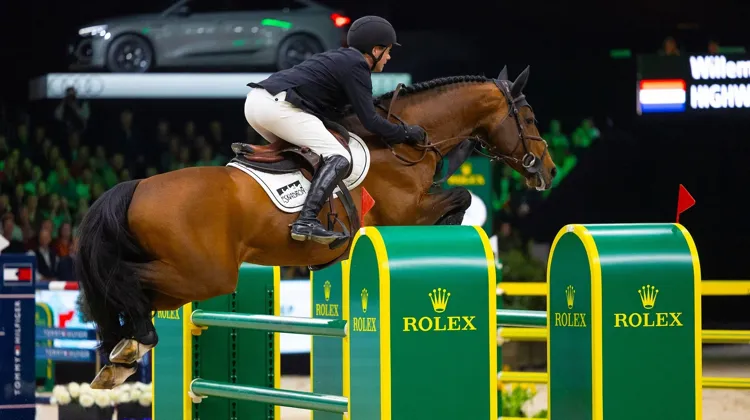 Dernier à s’élancer dans le barrage, Willem Greve a pris tous les risques avec son bai de douze ans pour tenter de décrocher la victoire. 