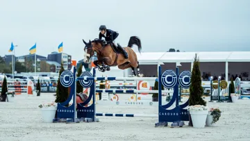 Edward Levy, en selle sur Rebeca LS