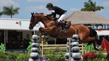 Enrick von Eckermann et Glamour Girl au Winter Equestrian de Floride en mars dernier