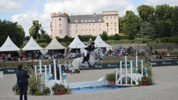 Jade Laderach et Mezoetje lors du Championnat des AS de Mâcon
