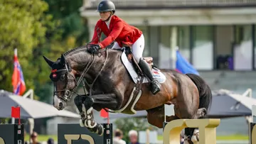 Rikke Belinda Barker et Tabalou PS lors des Européens de Milan. 
