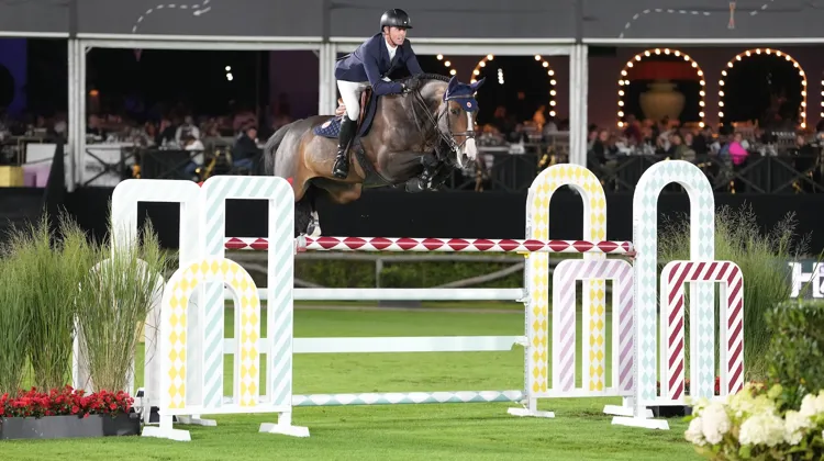 Avec Ginger-Blue, le Britannique Ben Maher a déroulé un parcours plein de facilité.