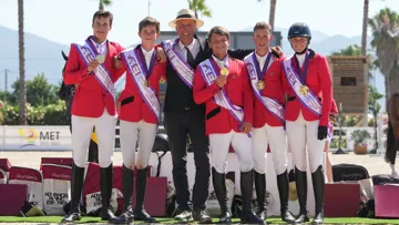 Victoire de l'équipe Belge dans les championnat d'Europe Jeunes cavaliers par équipes