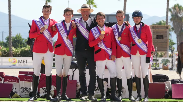 Victoire de l'équipe Belge dans les championnat d'Europe Jeunes cavaliers par équipes