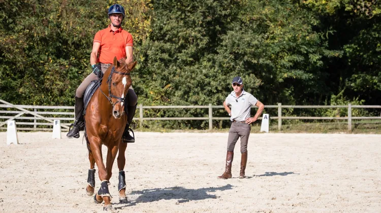 Jean-Luc Force, sélectionneur de l'équipe de France de complet.